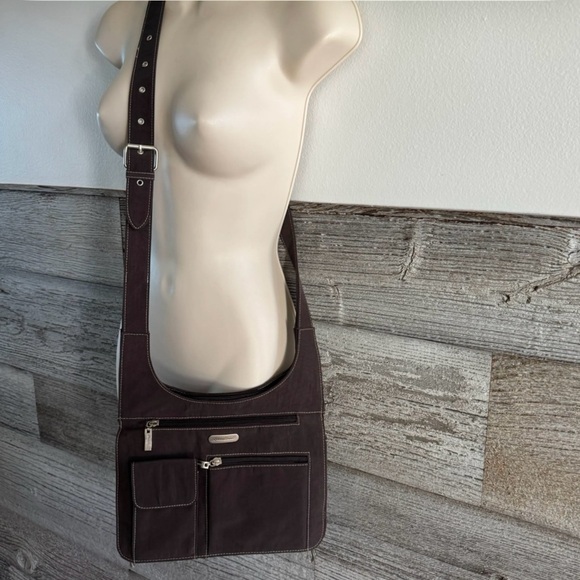 Baggallini Brown Crossbody Bag with Adjustable Strap and Sturdy Fabric - Picture 5 of 6